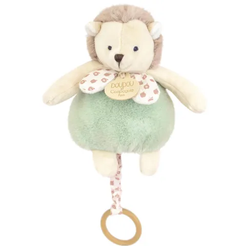 Doudou et Compagnie Boite a musique bebe - Hérisson vert - 20 cm> Boîte À Musique