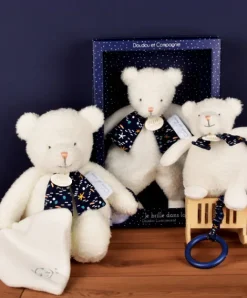 Doudou et Compagnie Boite a musique luminescente ours - 17 cm - Clair de Lune><noscript><img width=