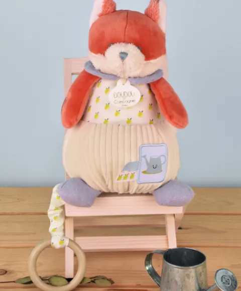 Doudou et Compagnie Boite a musique Renard - Romarin - 20 cm> Boîte À Musique