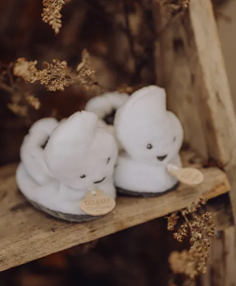 Doudou et Compagnie Chaussons bébé fantômes - 0-6 mois> Chaussons