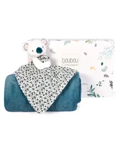 Doudou et Compagnie Coffret cadeau plaid et Doudou Yoca le koala - 70 x 100 cm> Doudou Mouchoir|Les Plaids
