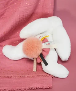 Doudou et Compagnie Coffret Pantin Lapin Vieux rose - Happy Boho - 25 cm><noscript><img width=