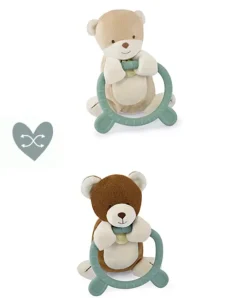 Doudou et Compagnie Doudou anneau de dentition - Hochet - HOULAHOP - Vert d'eau> Hochets Et Pantins D'Activités