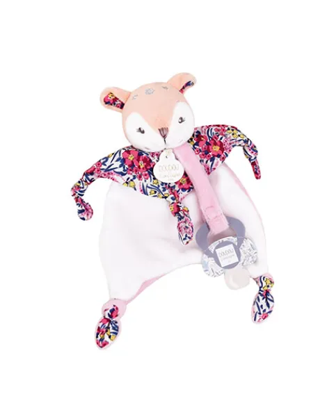 Doudou et Compagnie Doudou attache sucette Faon - BOH'AIME - 20 cm> Doudou Plat|Attache Sucette