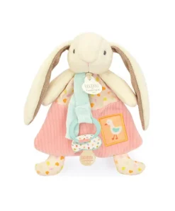 Doudou et Compagnie Doudou attache-sucette - LAPIN CIBOULETTE - 19 cm><noscript><img width=