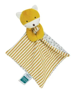 Doudou et Compagnie Doudou bébé renard en coton BIO - 20 cm - modèle aléatoire> Doudou Plat