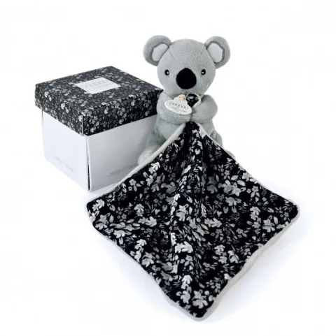 Doudou et Compagnie Doudou Koala gris avec mouchoir - BOH'AIME - 12 cm> Doudou Mouchoir|Petit Format
