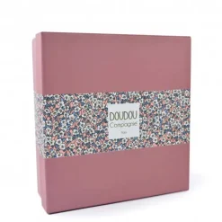 Doudou et Compagnie Doudou LAPIN blanc avec pétales - BOH'AIME -><noscript><img width=