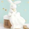 Doudou et Compagnie Doudou lapin mouchoir - 10 cm - Boite fleur> Doudou Mouchoir|Petit Format