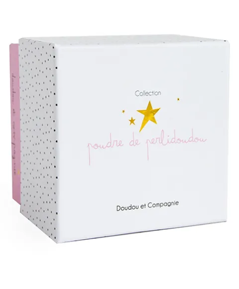 Doudou et Compagnie Doudou lapin mouchoir rose lapin étoile - 10 cm> Doudou Mouchoir|Petit Format