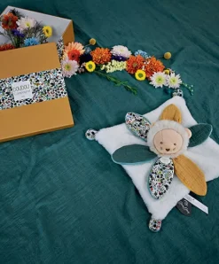 Doudou et Compagnie Doudou LION avec pétales - BOH'AIME - 27 cm><noscript><img width=