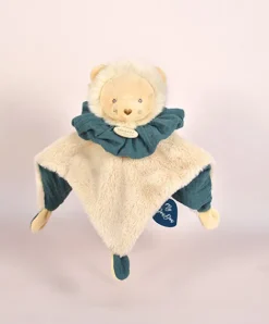 Doudou et Compagnie Doudou Lion marron - Cocon - Balle d'éveil - 3 EN 1> Doudou Plat|Balles Sensorielles