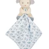 Doudou et Compagnie Doudou mouchoir chien bleu en coton BIO -15 cm> Doudou Mouchoir|Petit Format