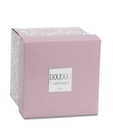Doudou et Compagnie Doudou mouchoir- Mon petit ourson - Rose - 10 cm> Petit Format