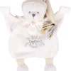 Doudou et Compagnie Doudou Ours cape Blanc - 25 cm - Collection Anniversaire> Doudou Mouchoir|Doudou Plat