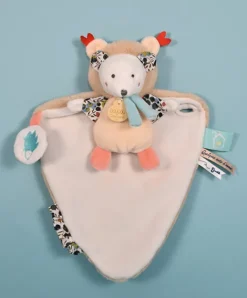 Doudou et Compagnie Doudou Ours marron avec cape - Papillotte - 3 EN 1> Peluche Avec Doudou