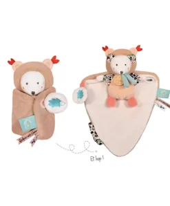 Doudou et Compagnie Doudou Ours marron avec cape - Papillotte - 3 EN 1><noscript><img width=