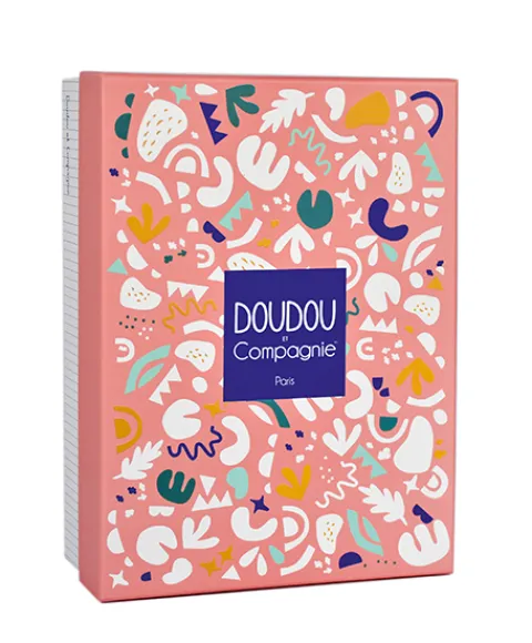 Doudou et Compagnie Doudou plat dinosaure orange Lou - 25 cm> Doudou Plat