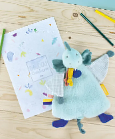 Doudou et Compagnie Doudou plat dinosaure vert Filou - 25 cm> Doudou Plat