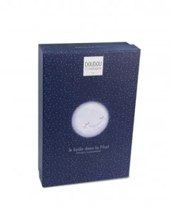 Doudou et Compagnie Doudou plat Ours Luminescent - 26 cm - Clair de Lune><noscript><img width=
