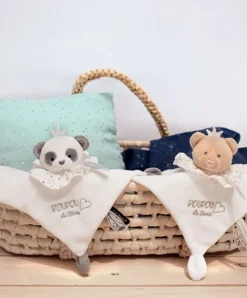 Doudou et Compagnie Doudou plat Panda gris - Attrape-rêves - 20 cm><noscript><img width=