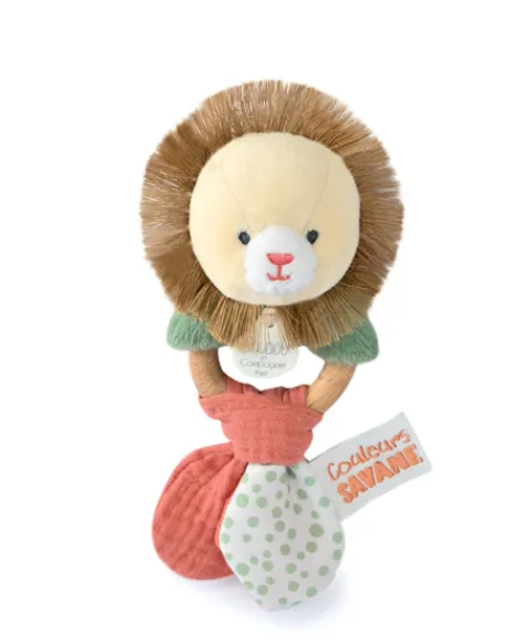 Doudou et Compagnie Hochet bébé lion - 15 cm> Hochets Et Pantins D'Activités