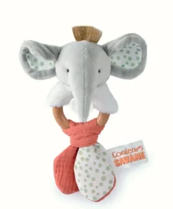 Doudou et Compagnie Hochet bébé éléphant - 15 cm> Hochets Et Pantins D'Activités