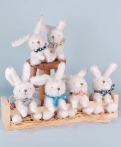 Doudou et Compagnie Lapin blanc avec chouchou -12 cm - Modèle aléatoire><noscript><img width=