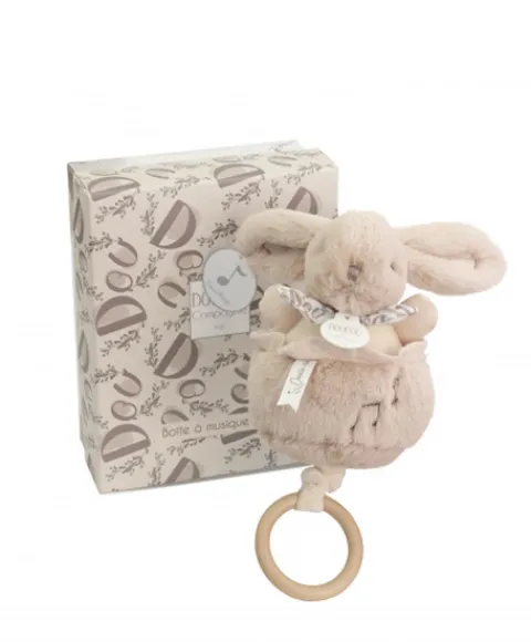 Doudou et Compagnie Lapin DOUDOU® - Boite à musique Beige> Boîte À Musique