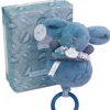 Doudou et Compagnie Lapin DOUDOU® - boite à musique lapin - 20 cm - Bleu> Boîte À Musique