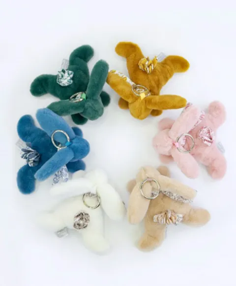 Doudou et Compagnie Lapin DOUDOU® - Porte-clés - Vert> Petit Format|Porte-Clé