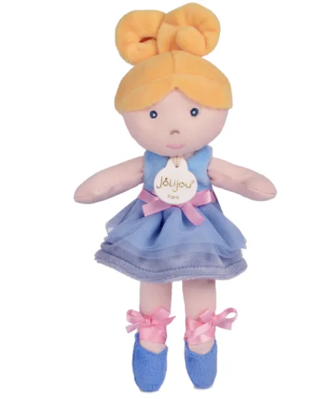 Doudou et Compagnie Ma poupée ballerine - Bleu - 25 cm> Poupées De Chiffon