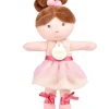 Doudou et Compagnie Ma poupée ballerine - Blanche - 25 cm> Poupées De Chiffon