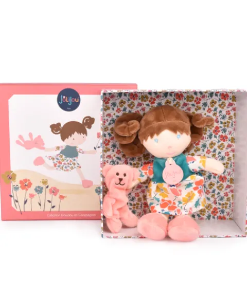 Doudou et Compagnie Ma premiere poupee - Mlle Pétunia - 21 cm> Poupées De Chiffon