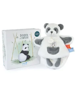Doudou et Compagnie Marionnette à main peluche Panda - 25cm - Unicef - 0-6 mois><noscript><img width=
