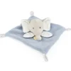 Doudou et Compagnie Mini Doudou elephant plat gris et bleu - 19 cm> Petit Format|Doudou Plat