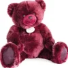 Doudou et Compagnie Ours en peluche bois de rose - Collection - 80 cm> Peluches Géantes|Les Ours En Peluche