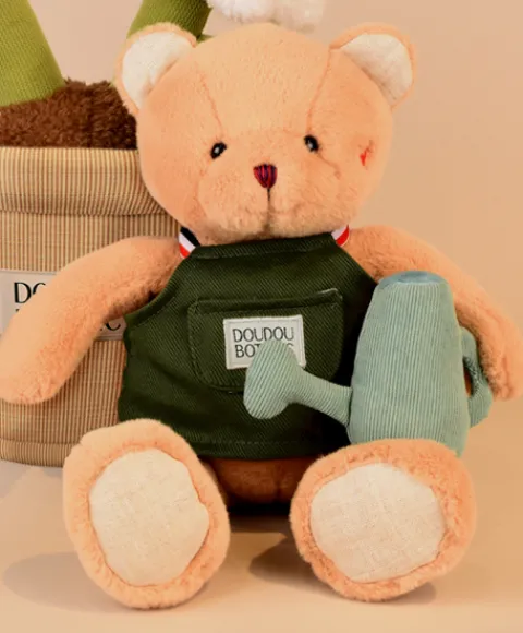 Doudou et Compagnie Ours en peluche Jardinier - 26 cm> Peluche Adulte|Peluches