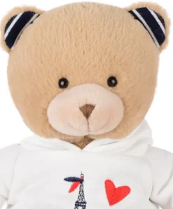 Doudou et Compagnie Ours Peluche Sweat Tour Eiffel 28 cm : Souvenir Paris><noscript><img width=