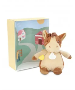 Doudou et Compagnie Peluche cheval - 17 cm - DOUDOU de la ferme avec boite sonore><noscript><img width=