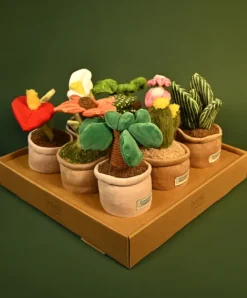 Doudou et Compagnie Peluche fleur - 9 cm - Botanique - Cactus Vert><noscript><img width=