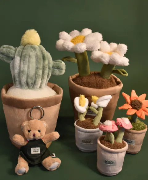 Doudou et Compagnie Peluche fleur - 9 cm - Botanique - Rose> Peluche Adulte|Peluches