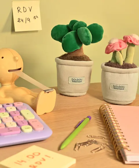 Doudou et Compagnie Peluche fleur - 9 cm - Botanique - Vert fonçé> Peluche Adulte|Peluches