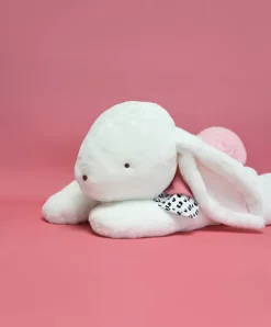 Doudou et Compagnie Peluche géante XXL Lapin rose - Happy Blush - 80 cm> Peluches Géantes|Peluches