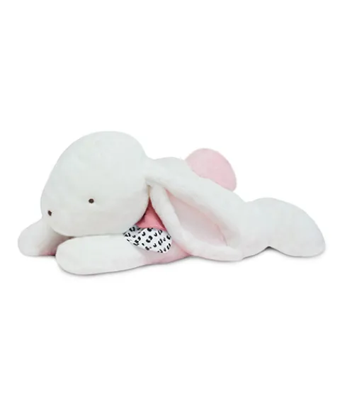 Doudou et Compagnie Peluche géante XXL Lapin rose - Happy Blush - 80 cm> Peluches Géantes|Peluches