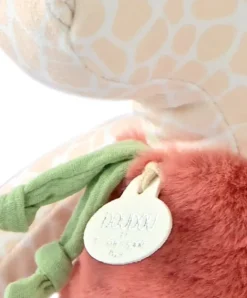 Doudou et Compagnie Peluche girafe beige et orange - 30 cm><noscript><img width=