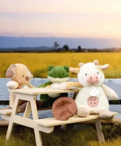 Doudou et Compagnie Peluche grenouille - 17 cm - DOUDOU de la ferme avec boite sonore><noscript><img width=