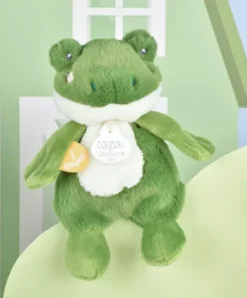 Doudou et Compagnie Peluche grenouille - 17 cm - DOUDOU de la ferme avec boite sonore><noscript><img width=