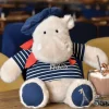 Doudou et Compagnie Peluche Hippopotame avec Béret et Marinière - 26 cm> Peluches