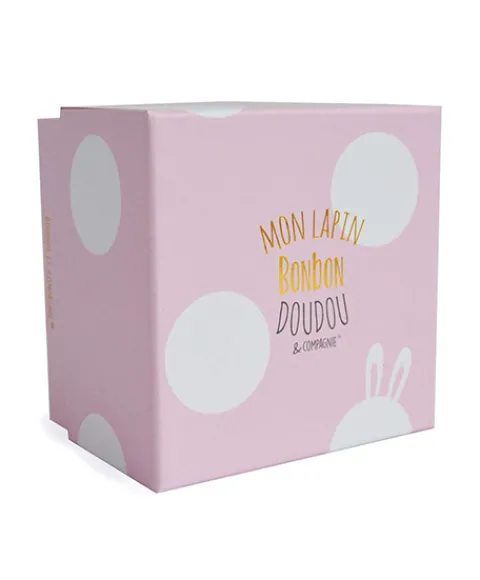 Doudou et Compagnie Peluche Lapin Bonbon Rose - 16 cm> Petit Format|Peluches